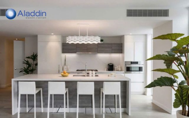 Thiết kế tủ bếp chữ I tiết kiệm diện tích